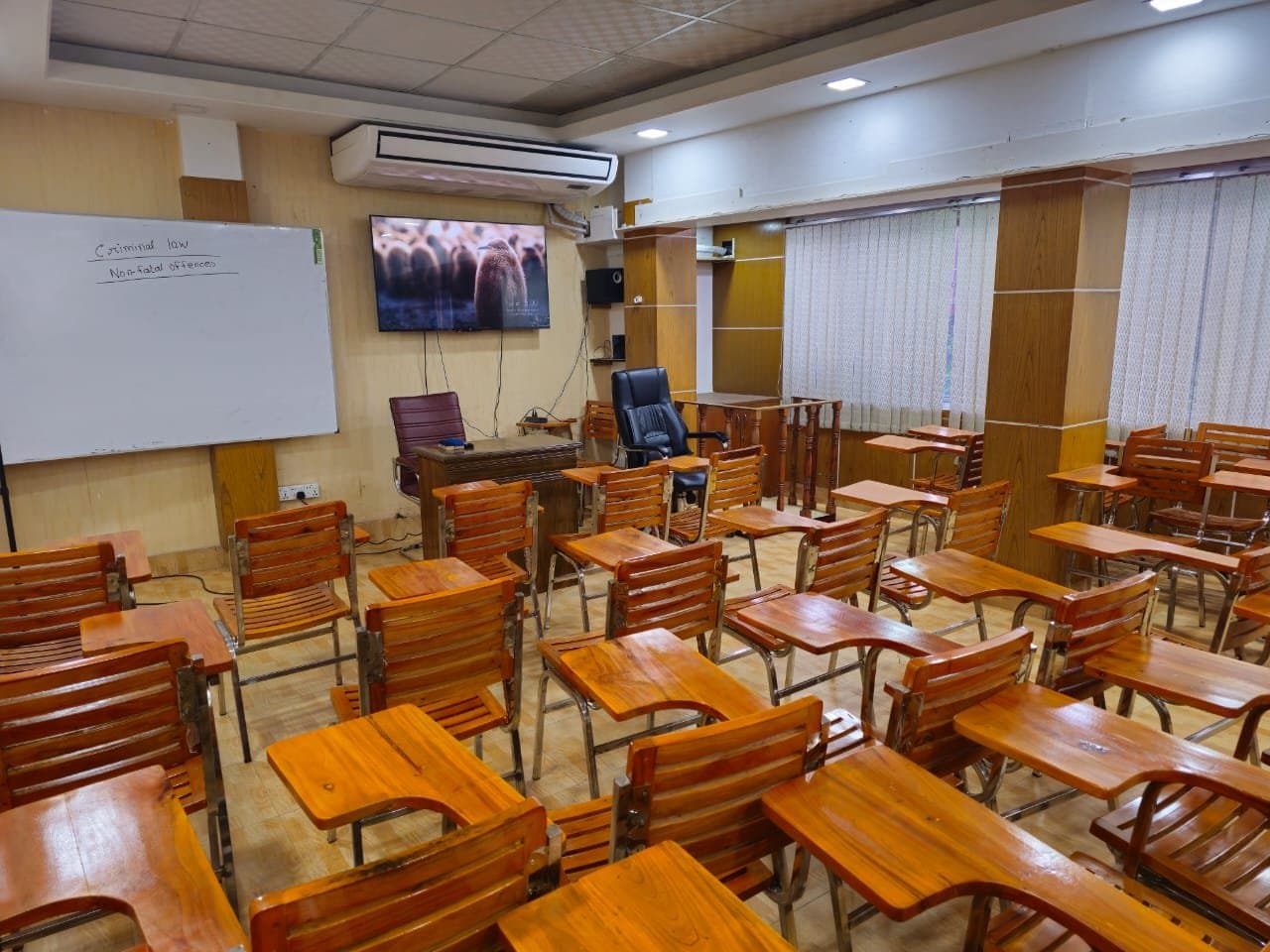 A law class in progress
